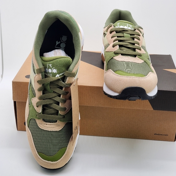 Diadora Calliste Green Olive Sneaker Shoes Sz 9 Mens New - Picture 3 of 10